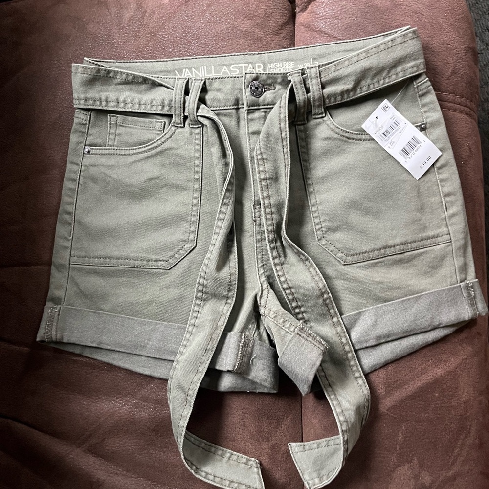 Vanilla Star Women's Olive Green Shorts